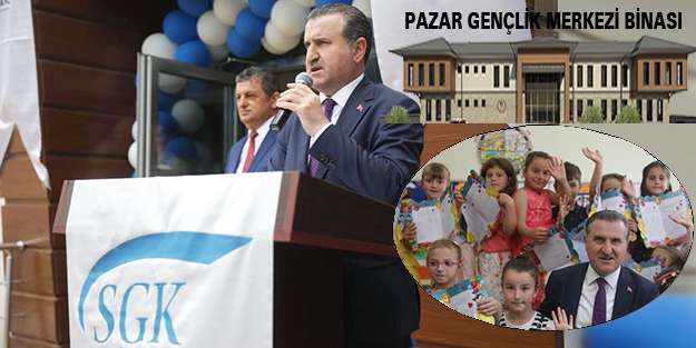 Bakan Bak, Pazar&rsquo;da Karne Dağıttı, A&ccedil;ılış Yaptı, Temel Attı