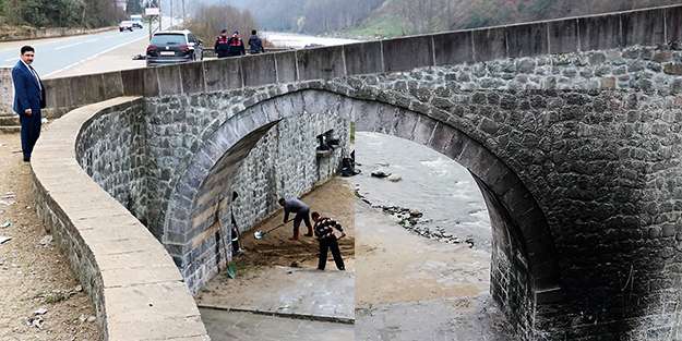Pazar'da Tarihi 4 G&ouml;zl&uuml; Kemer K&ouml;pr&uuml;ye Zarar Verenler Aranıyor