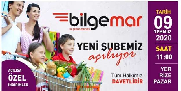 Pazar&rsquo;da BİLGEMAR Yeni Alışveriş Merkezi A&ccedil;ıyor