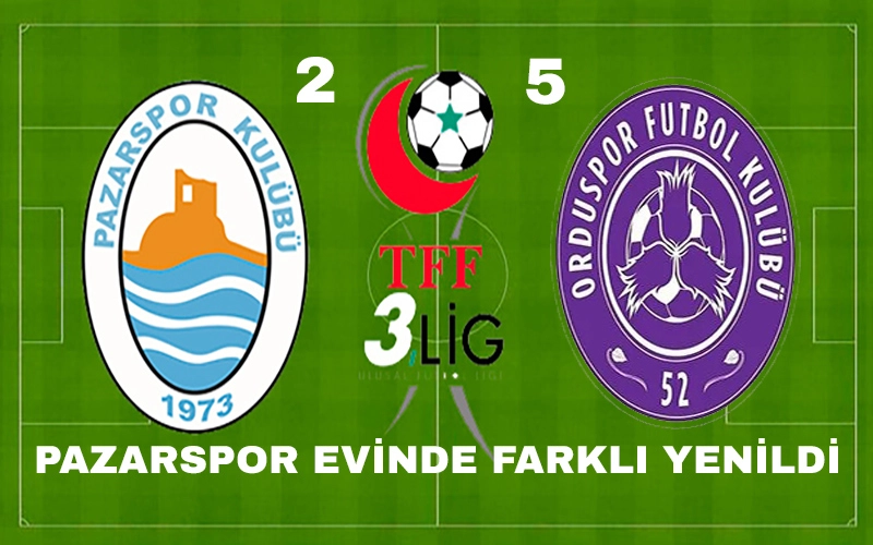 52 Orduspor, Pazar’da Plakasını Yazdırarak 5-2 Kazandı