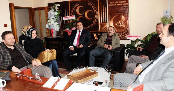 AK Parti'den MHP Başkanı Kazmaz'a hayırlı olsun ziyareti