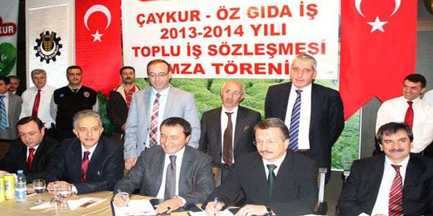 Çaykur ile Öz Gıda İş Sendikası arasında Toplu İş Sözleşmesi İmzalandı