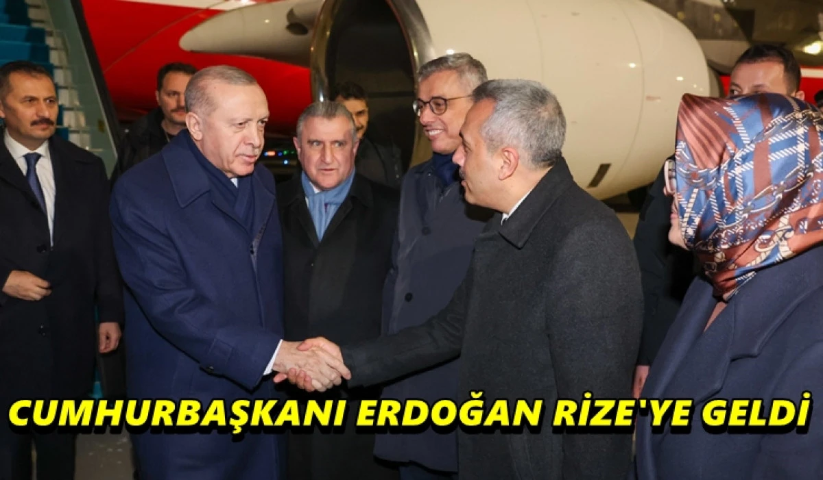 Cumhurbaşkanı Recep Tayyip Erdoğan Rize&rsquo;de