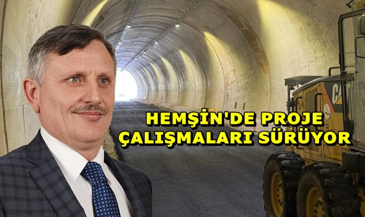 Dağlar Delinerek Hemşin ve &Ccedil;amlıhemşin İl&ccedil;eleri Birbirine Bağlanıyor