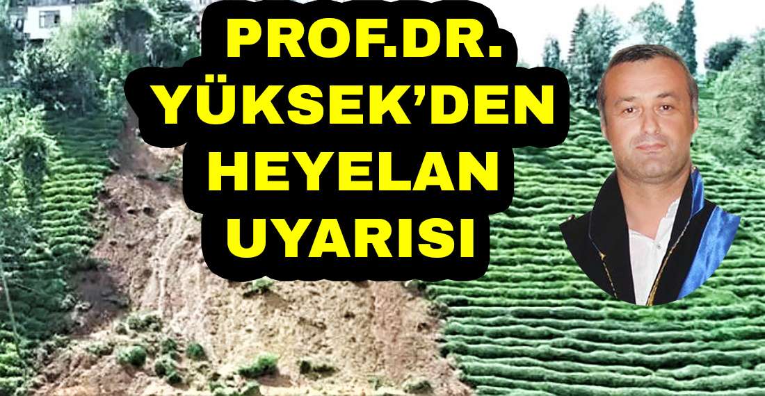 Doğu Karadeniz ekosisteminin ciddi bir heyelan duyarlılığı var