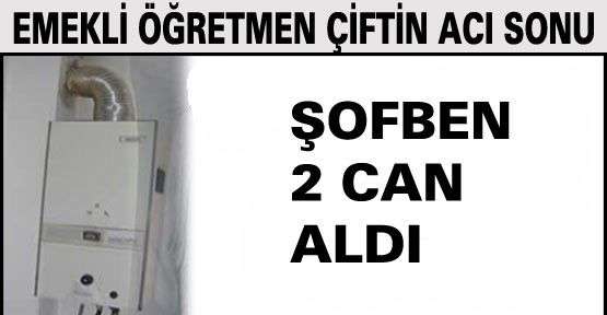 Emekli öğretmen çiftin acı sonu