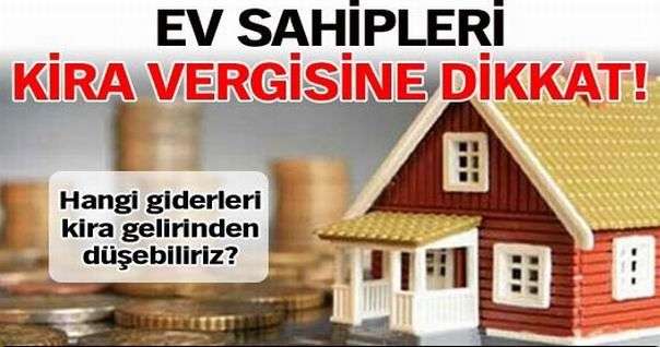 Ev sahiplerine kira geliri beyanı uyarısı