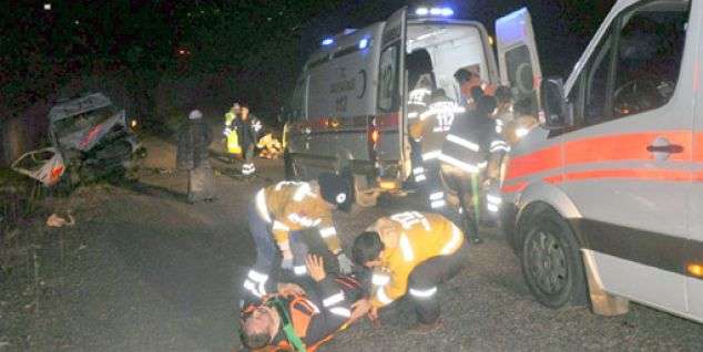 Hasta sevkinde kaza: 2 ölü, 4 yaralı