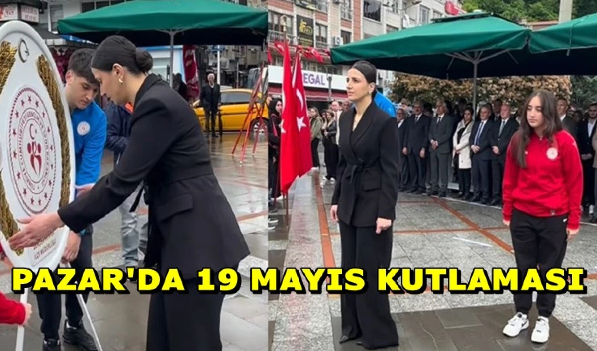 Pazar&rsquo;da 19 Mayıs T&ouml;ren ve Etkinlikle Kutlandı