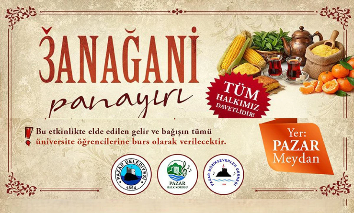 Pazar&rsquo;da 3Anağani Panayırı 3 G&uuml;n S&uuml;recek