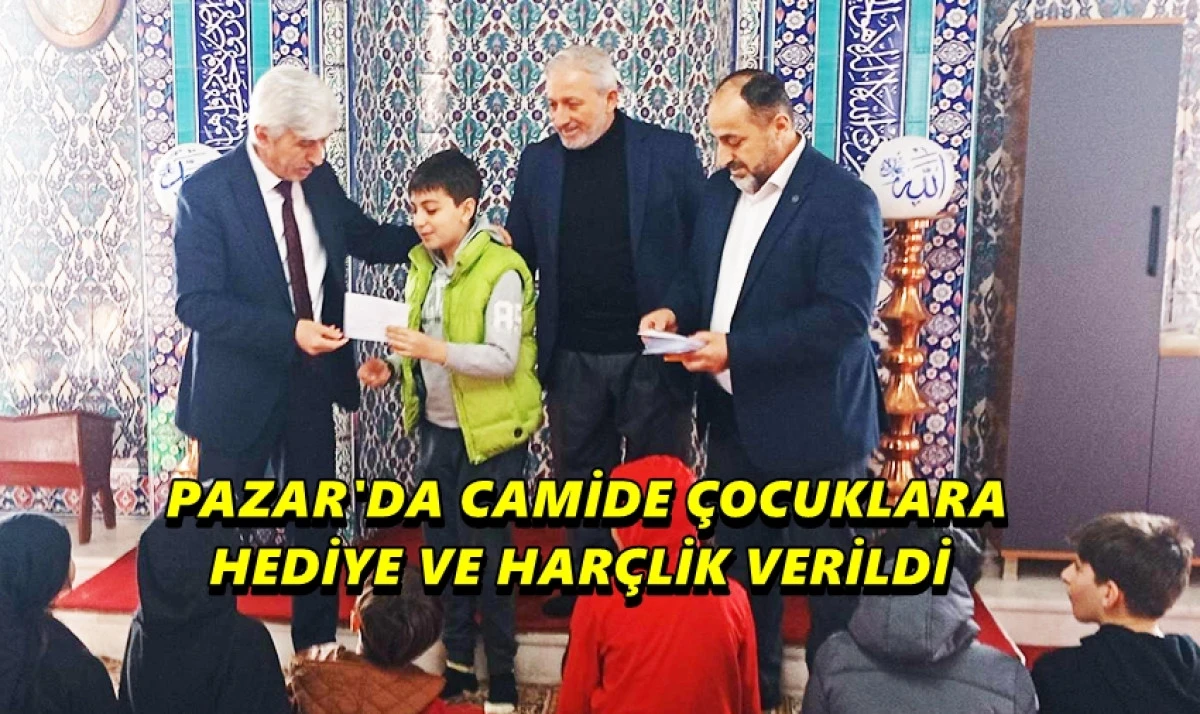 Pazar&rsquo;da "Haydi &Ccedil;ocuklar Camiye" Projesinin &Ouml;d&uuml;l T&ouml;reni Yapıldı