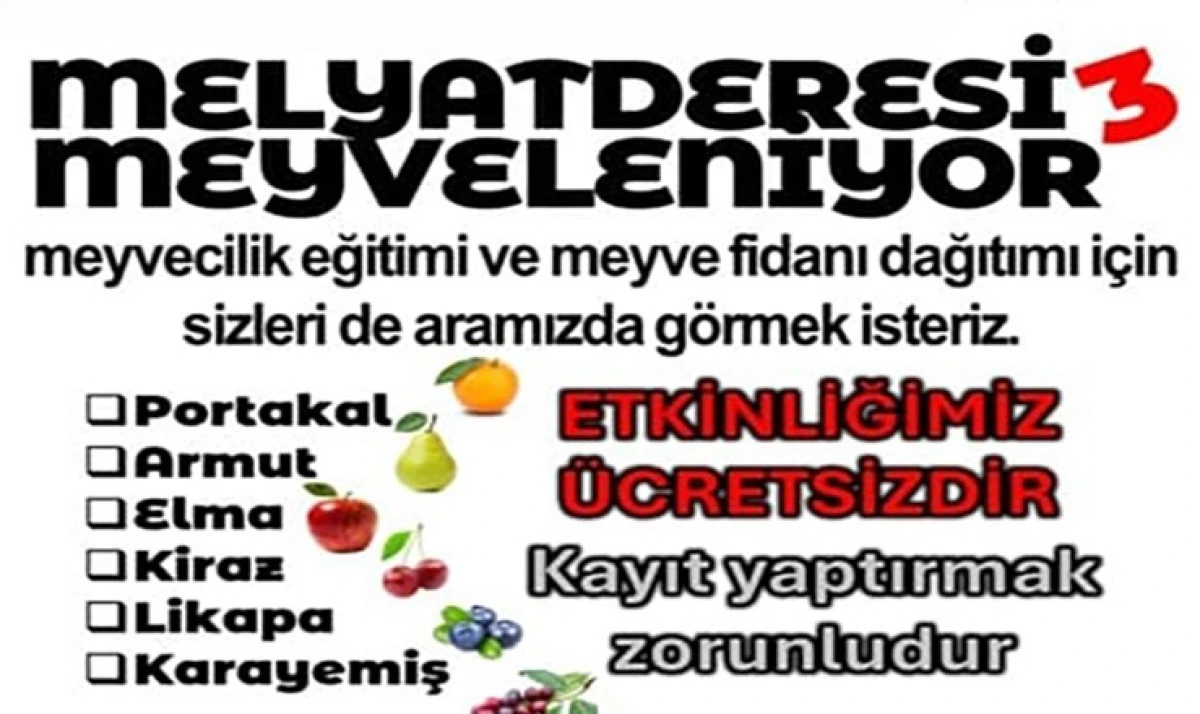 Pazar&rsquo;da &ldquo;Melyat Deresi Meyveleniyor&rdquo; Projesi