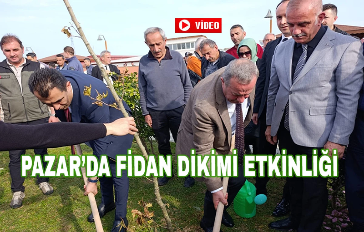 Pazar’da Şehidimiz Toprak İmzamız Fidan Dikimi Etkinliği Düzenlendi