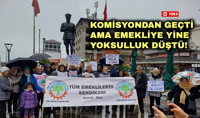 Pazar&rsquo;da T&uuml;m Emekliler Sendikası 20 bin TL: Yaşam mı, oyalama mı?