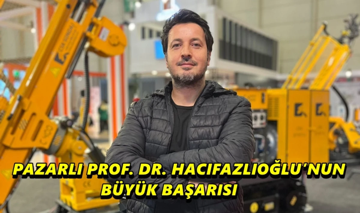 Pazarlı Prof. Dr. Hacıfazlıoğlu D&uuml;nyanın İlk Y&uuml;zer Makinesini İcat Etti