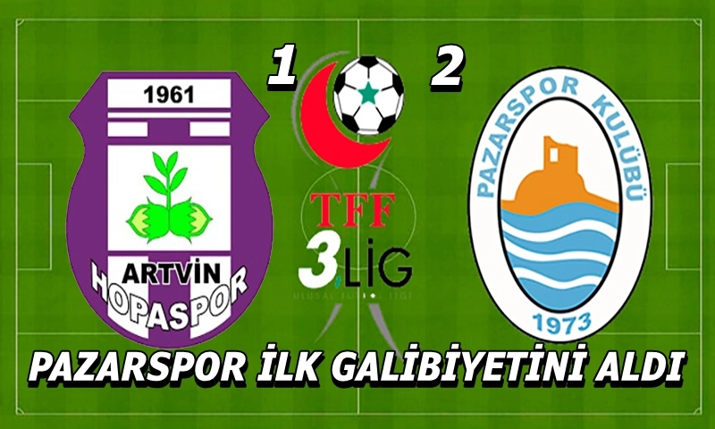 Pazarspor İlk Galibiyetini Deplasmanda Hopaspor’dan Aldı