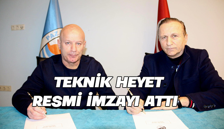 Pazarspor'da Teknik Heyet Resmi Sözleşmeyi İmzaladı