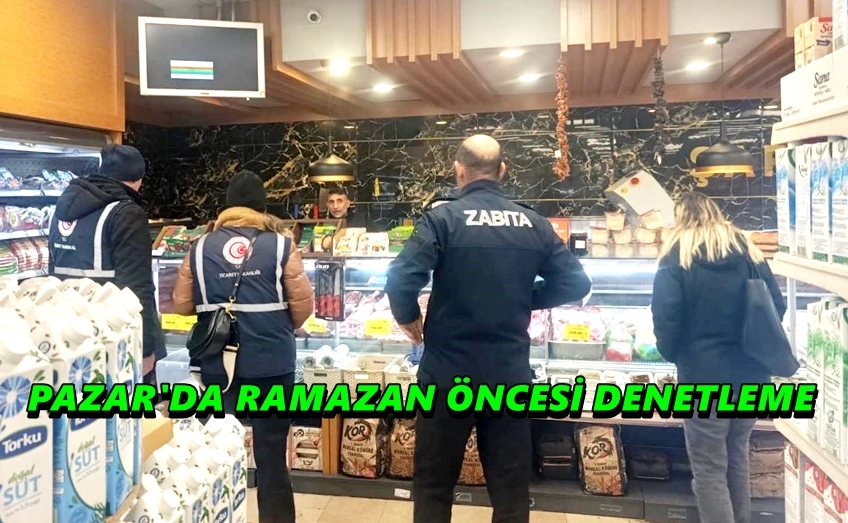 Ramazan &Ouml;ncesi Pazar'da Kasaplara ve Marketlere Sıkı Denetim