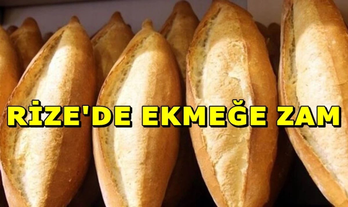 Rize&rsquo;de Gramajı D&uuml;ş&uuml;r&uuml;len Ekmek Zamlandı