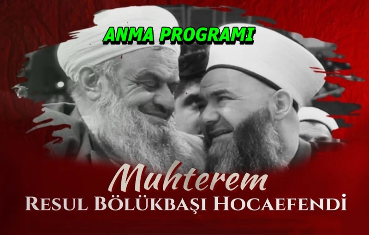 Rize’de Pazarlı Resul Bölükbaşı Hocaefendi’yi Anma Programı