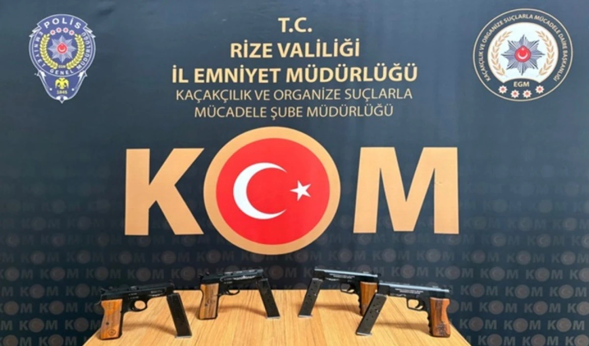 Rize'de Silah Operasyonu: 1 Tutuklama